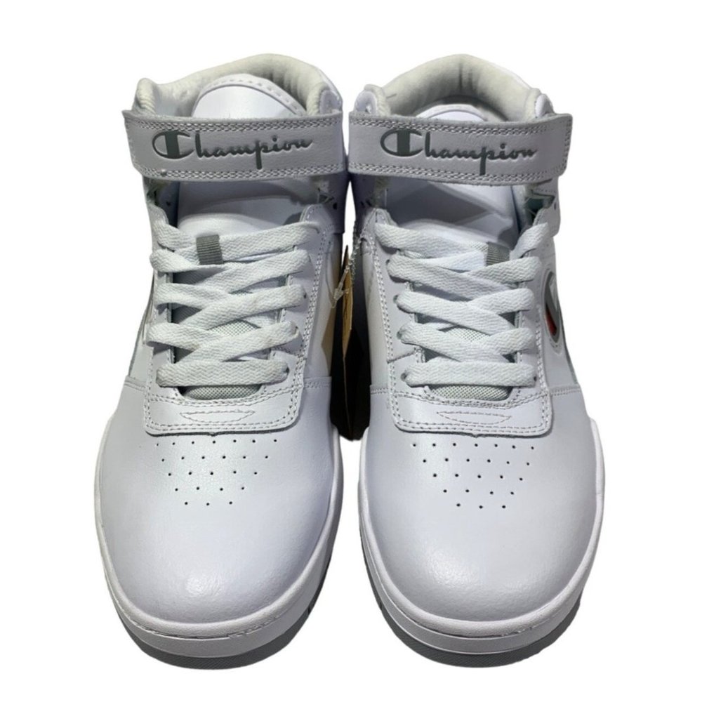 Men's White High-top Champion Sneakers - Court HI 2, Size 11
